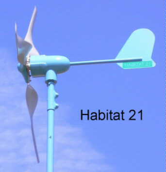wind turbine, close-up